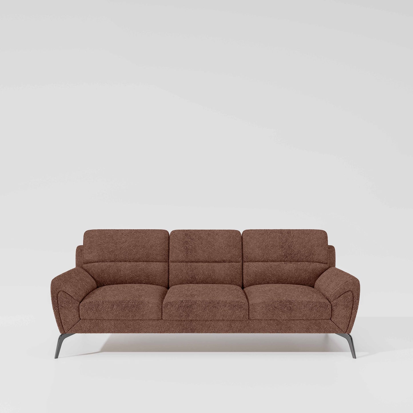 Octave 3 Seater Boucle Fabric - Dusty rose