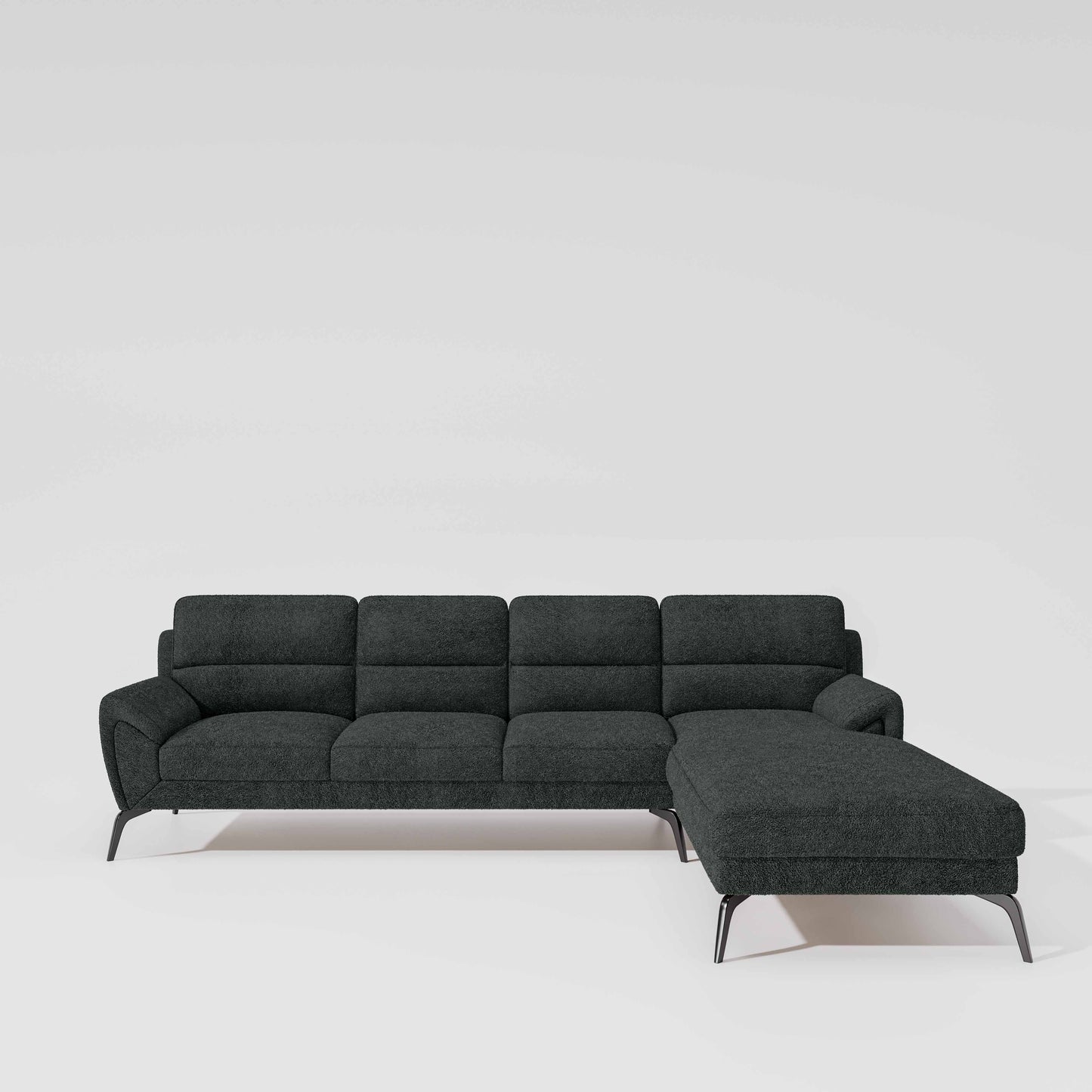 Octave 3 Seater with Lounger Boucle Fabric - Sedona Sage