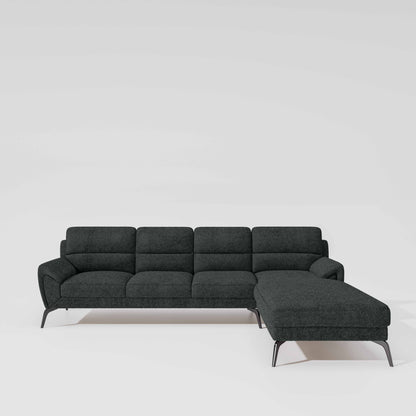 Octave 3 Seater with Lounger Boucle Fabric - Sedona Sage