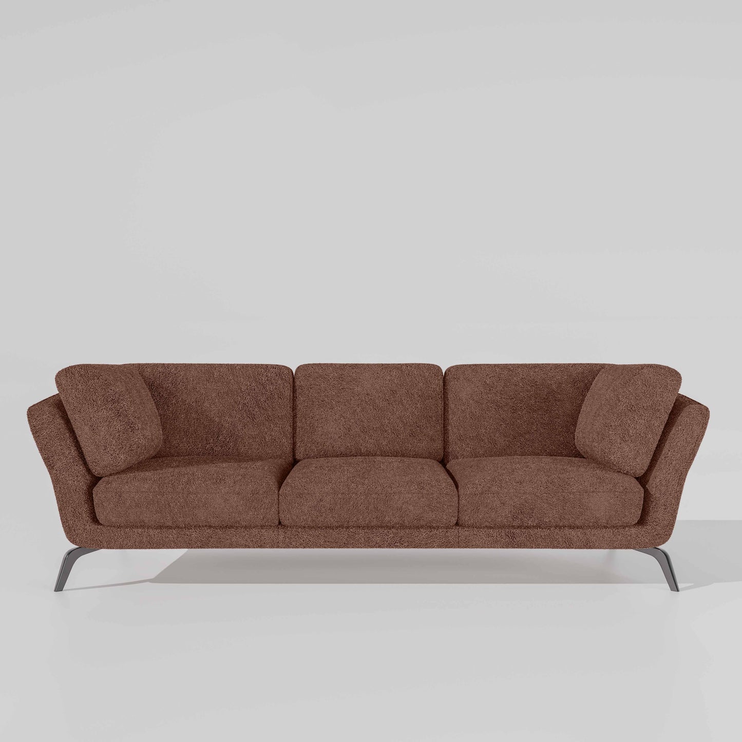 Symphony 3 Seater Boucle Fabric - Dusty rose