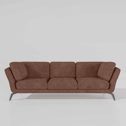 Symphony 3 Seater Boucle Fabric - Dusty rose