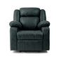 Avalon Midnight Blue Suede Recliner