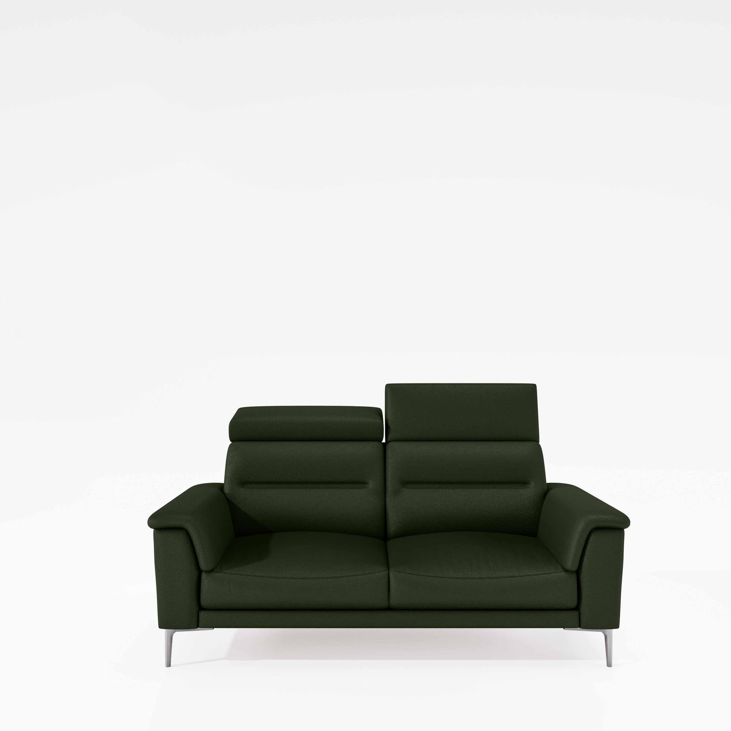 Cresendo 2 Seater Leatherette fabric - Black Forest