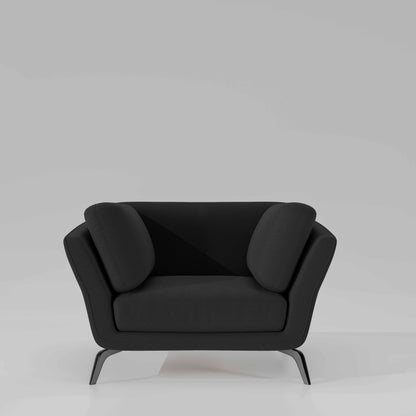 Symphony 1 Seater Suede fabric - Steel Grey