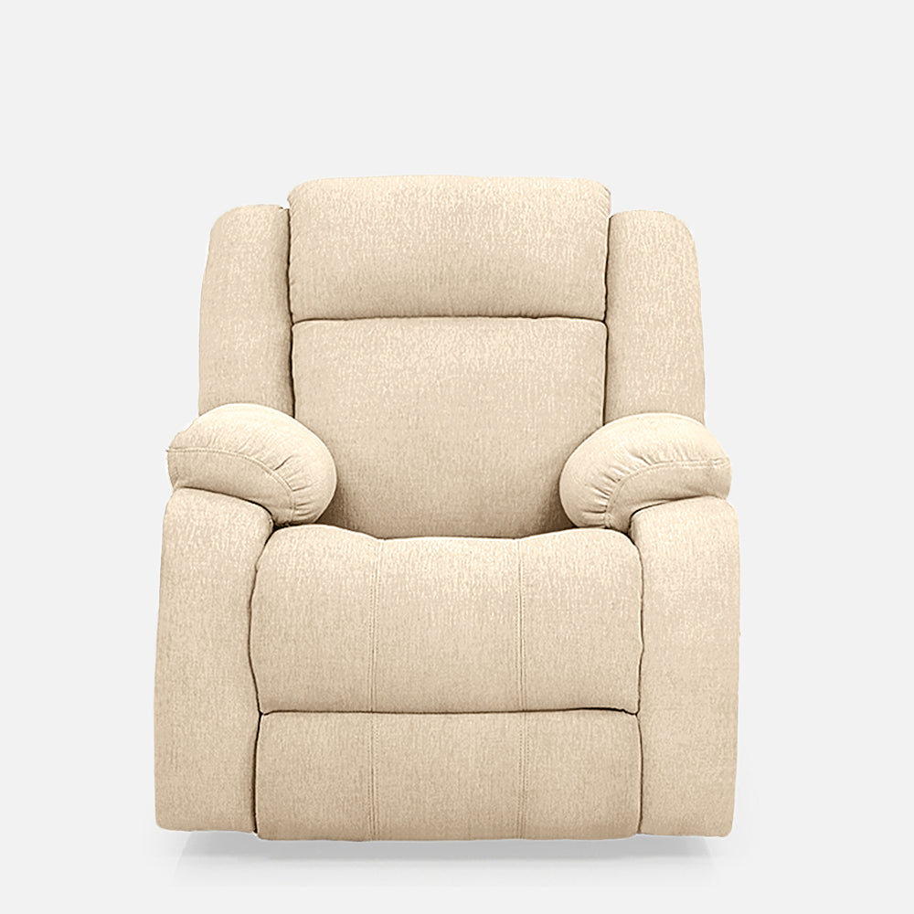 Avalon Beige Fabric Recliner