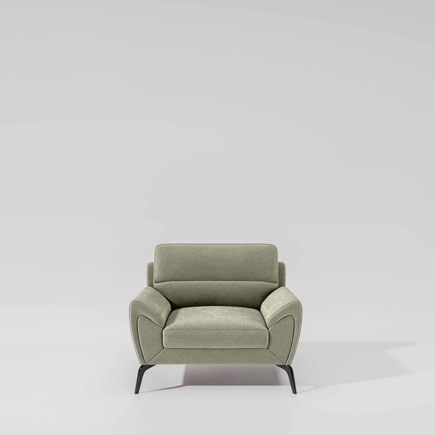 Octave 1 Seater Seater-Water & Stain Repellent Fabric - Pistachio shell