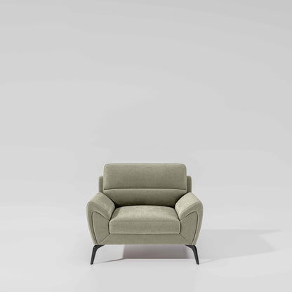 Octave 1 Seater Seater-Water & Stain Repellent Fabric - Pistachio shell
