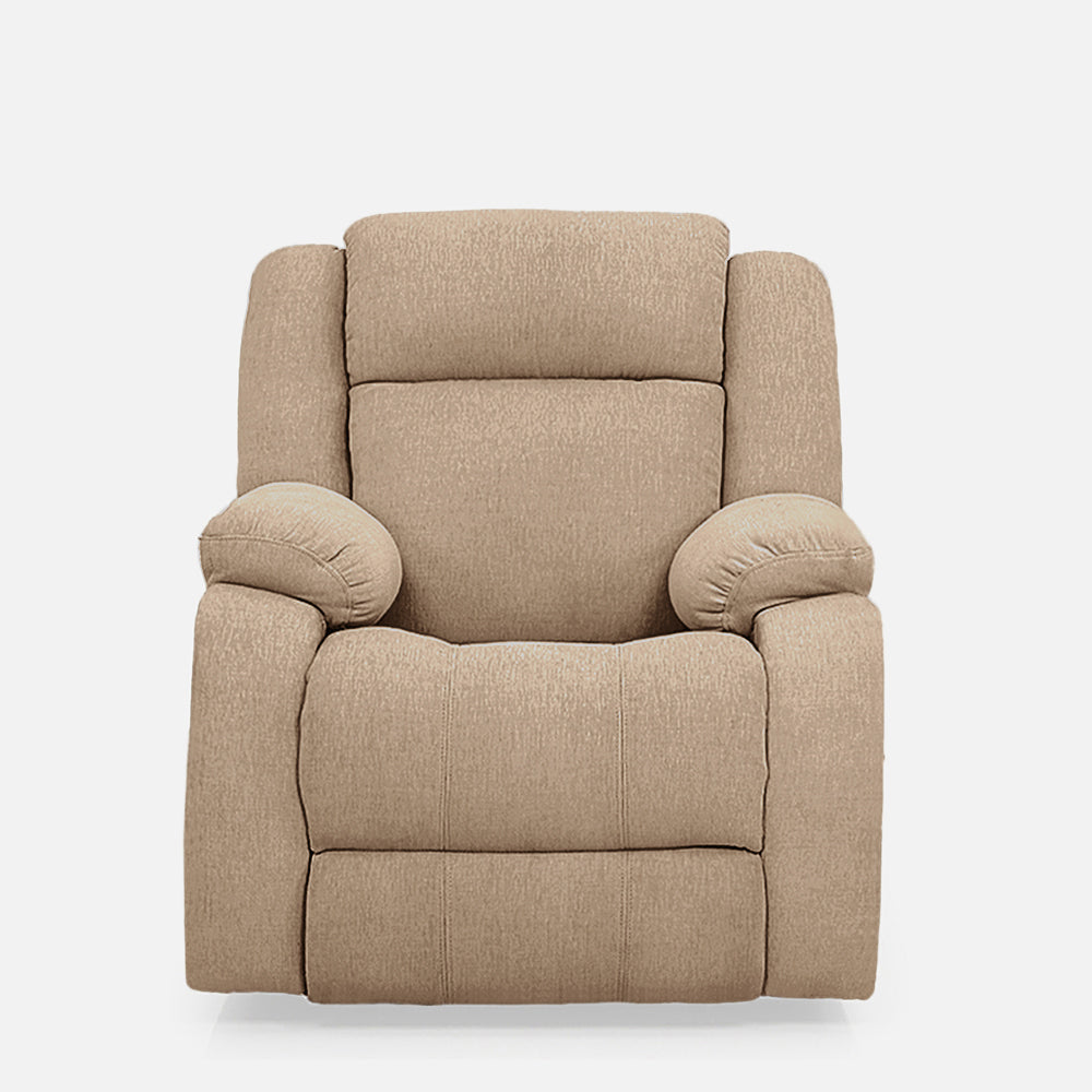 Avalon Brown Fabric Recliner