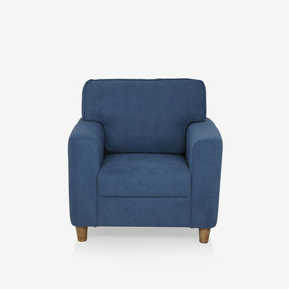 Utopia Blue Fabric 1 seater sofa
