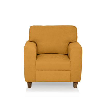 Utopia Fabric Sofa | 1 seater | Yellow |  Duroflex Furniture

