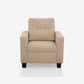 Ease Fabric Sofa | 1 seater | Beige |  Duroflex Furniture
