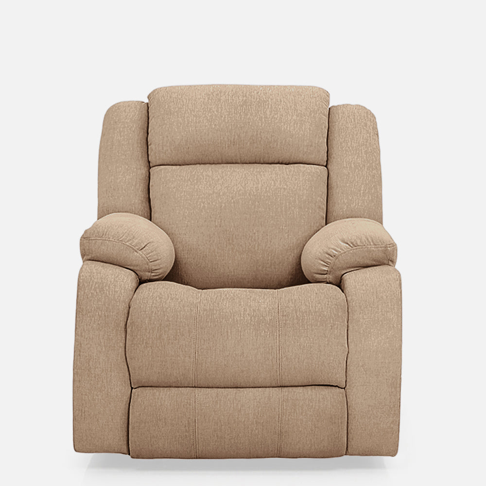 Avalon Motorized Electric Powered Brown Fabric Recliner