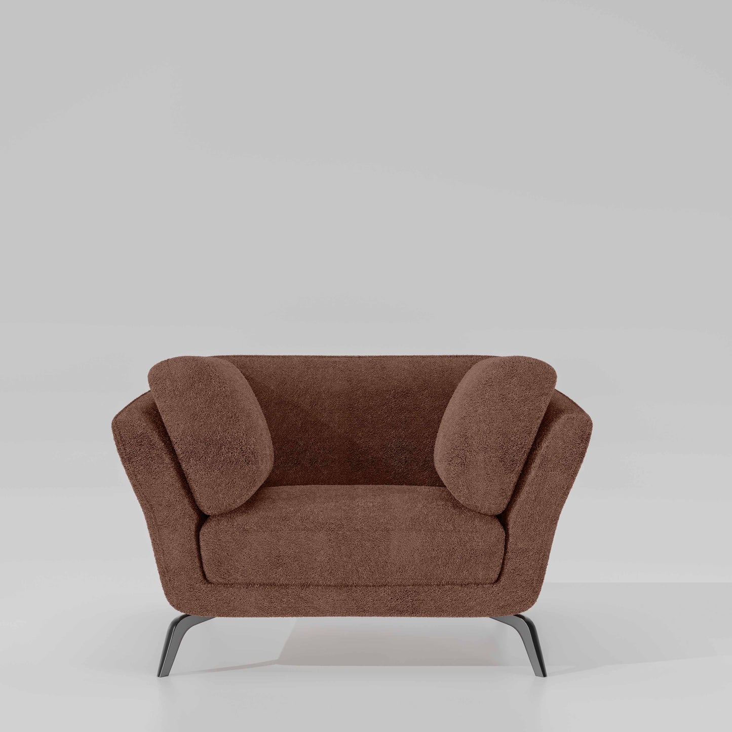Symphony 1 Seater Boucle Fabric - Dusty Rose