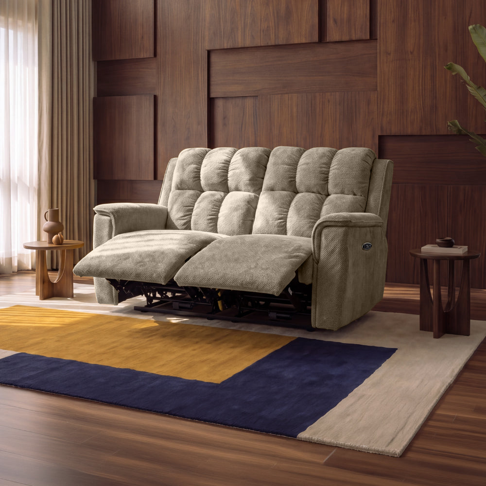 Avalon Elite mov.E Cream Fabric 2 Seater Sofa