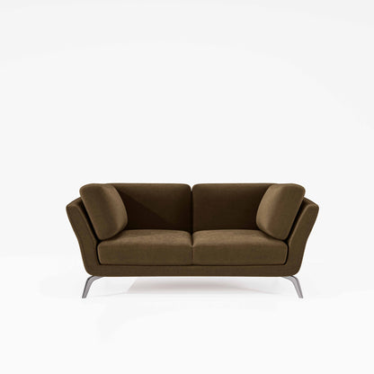 Symphony 2 Seater Water & Stain Repellent Fabric - Dark earth
