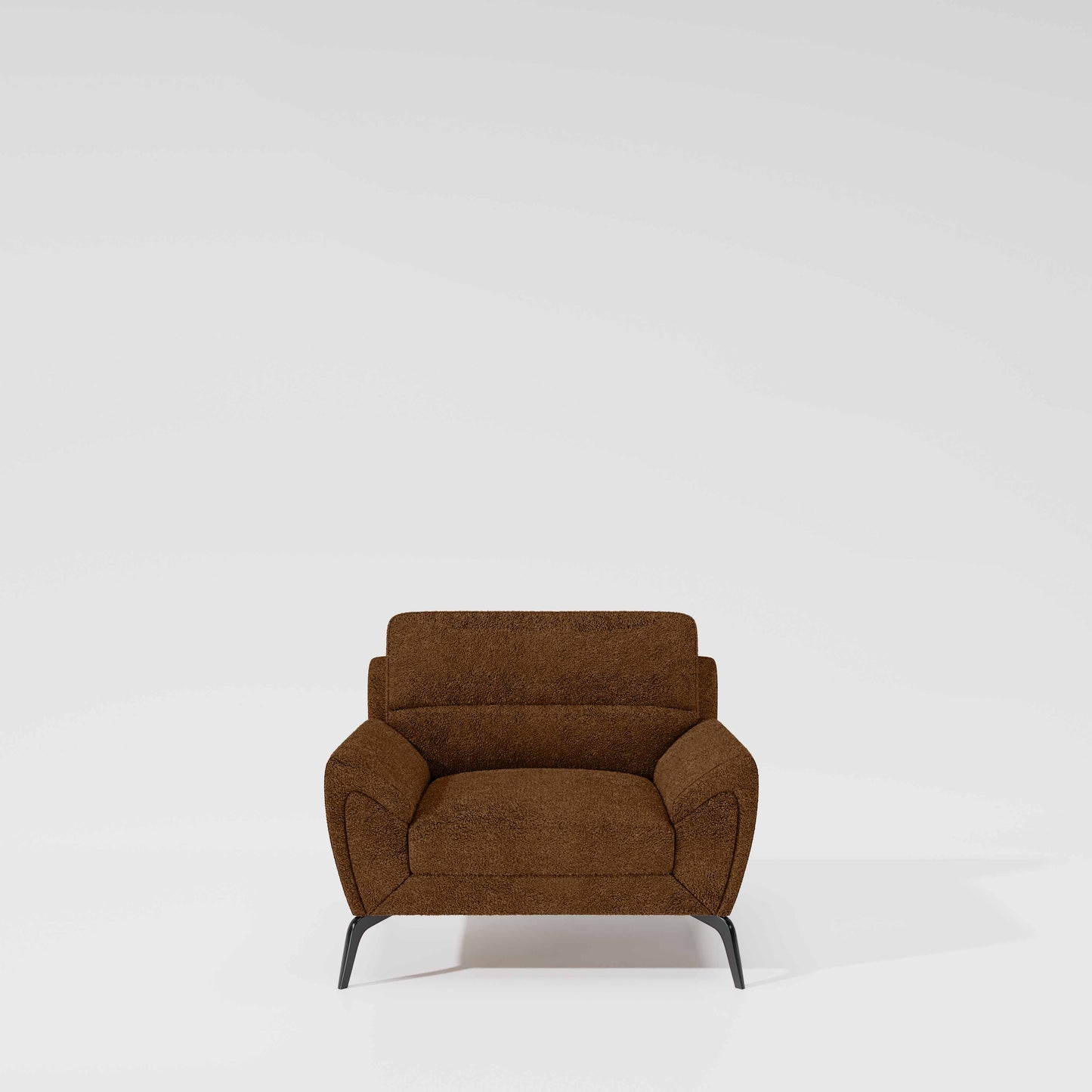 Octave 1 Seater Seater-Boucle Fabric - Caramel