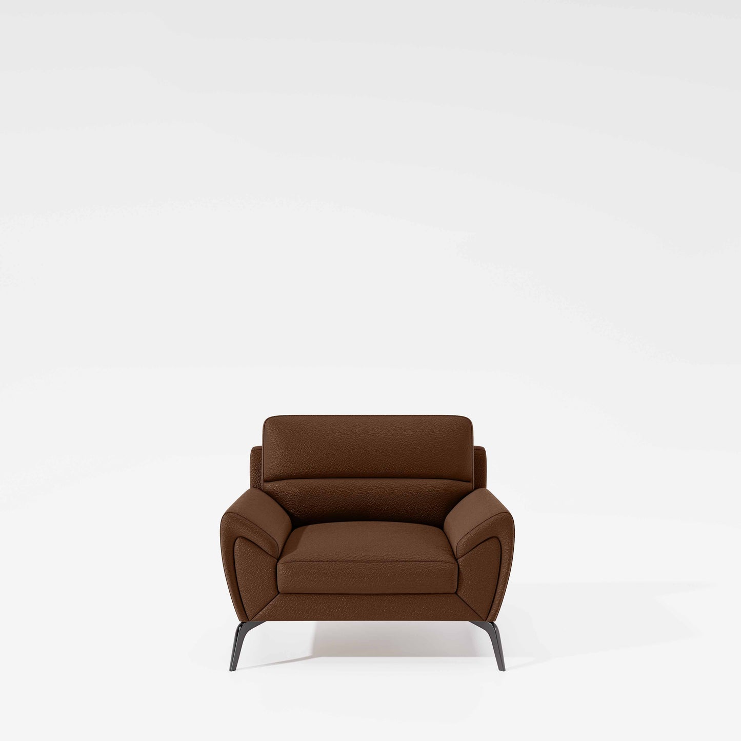 Octave 1 Seater Seater-Suede fabric - Cappuccino