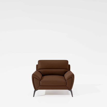 Octave 1 Seater Seater-Suede fabric - Cappuccino