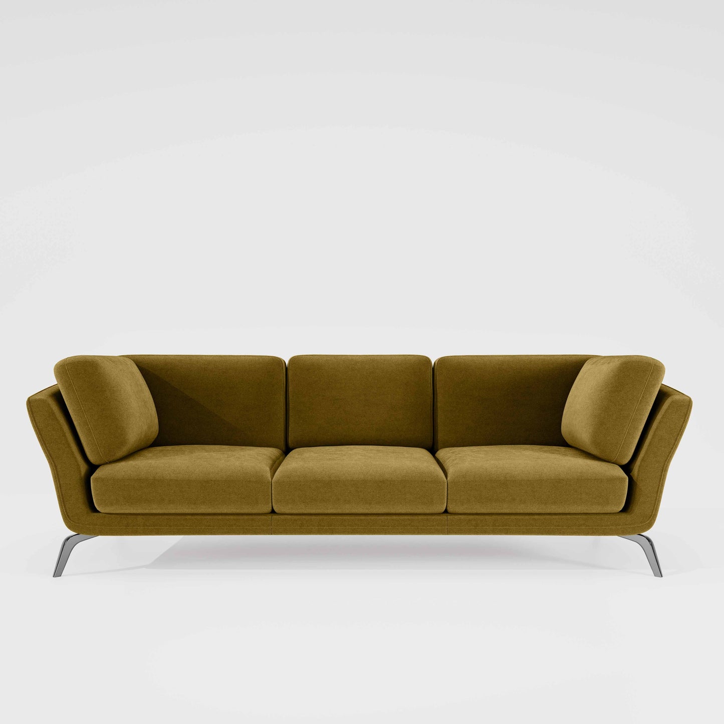 Symphony 3 Seater Water & Stain Repellent Fabric - Honey