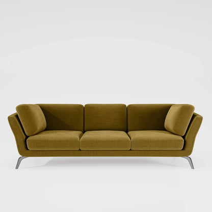 Symphony 3 Seater Water & Stain Repellent Fabric - Honey