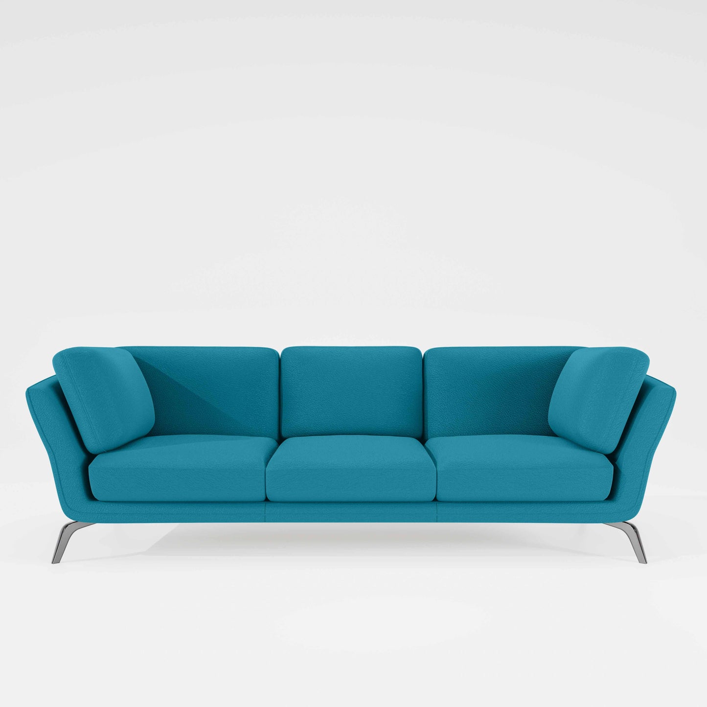 Symphony 3 Seater Suede fabric - Celestial blue