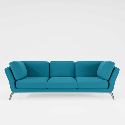 Symphony 3 Seater Suede fabric - Celestial blue