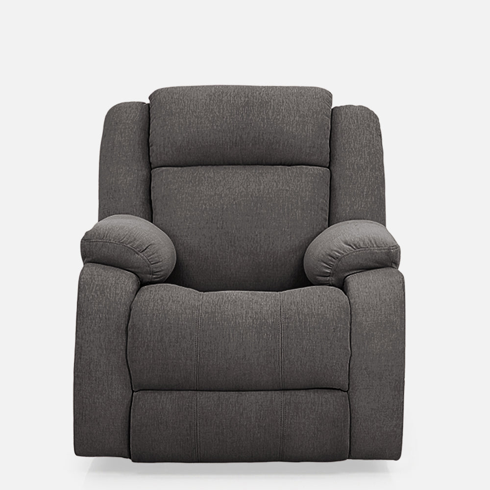 Avalon Motorized Electric Powered Grey Fabric Recliner