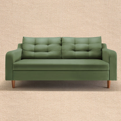 ease|plus|green|fabric|3|seater|sofa