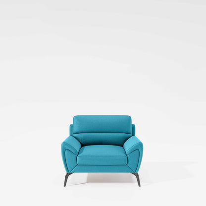 Octave 1 Seater Seater-Suede fabric - Celestial blue