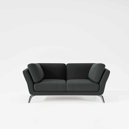 Symphony 2 Seater Suede fabric - Steel grey