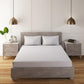 Brilliant White 100% Cotton 200 TC Solid Bedsheet Set