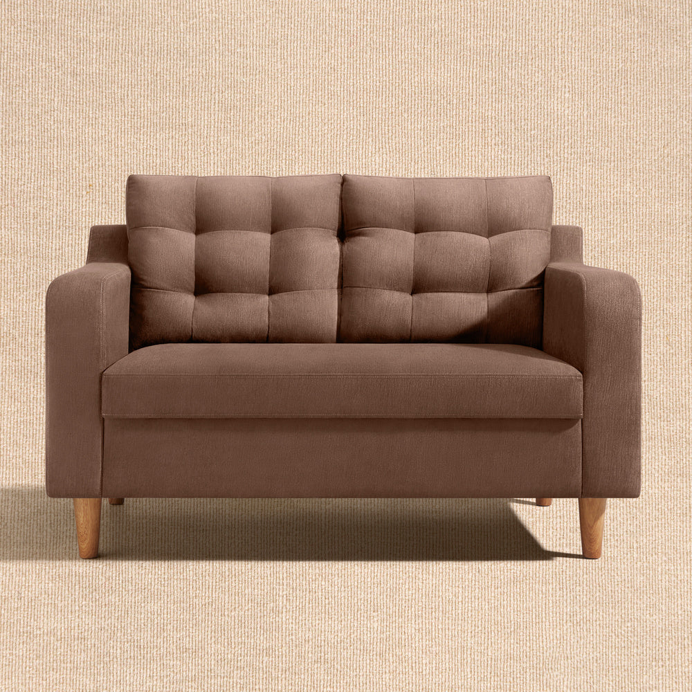 Ease Plus Brown Fabric 2 seater sofa
