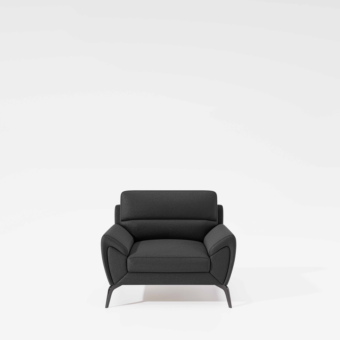 Octave 1 Seater Suede fabric - Steel grey