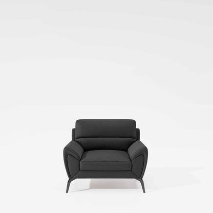 Octave 1 Seater Suede fabric - Steel grey