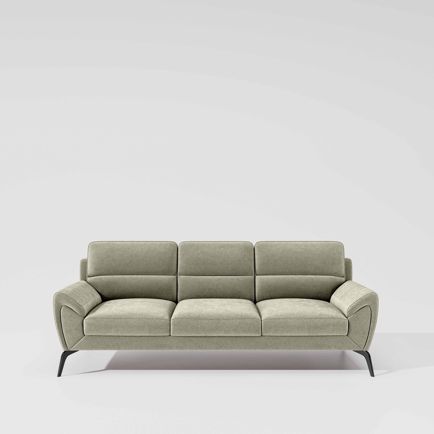 Octave 3 Seater Water & Stain Repellent Fabric - Pistachio shell
