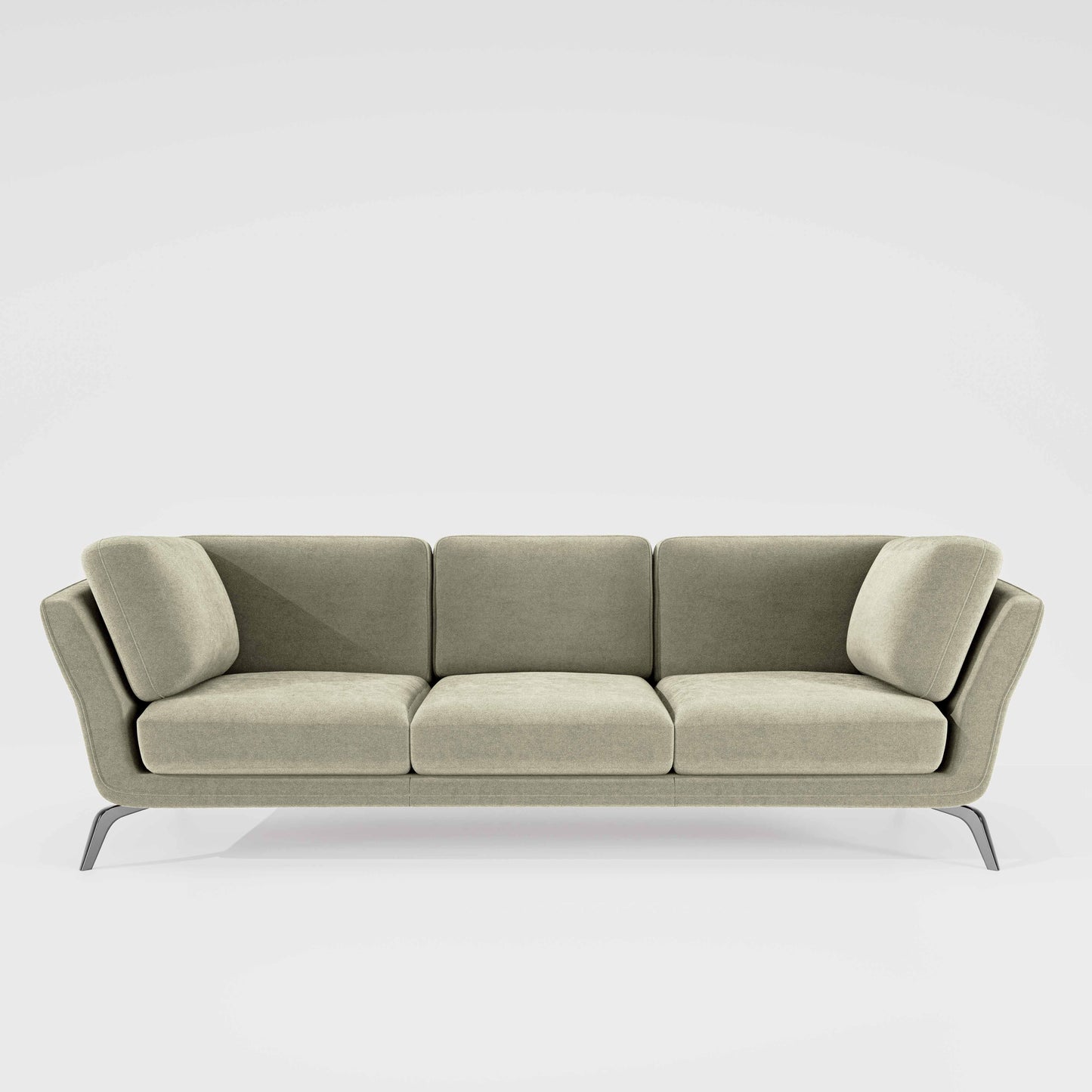 Symphony 3 Seater Water & Stain Repellent Fabric - Pistachio shell