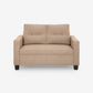Ease Brown Fabric 2 Seater Sofa