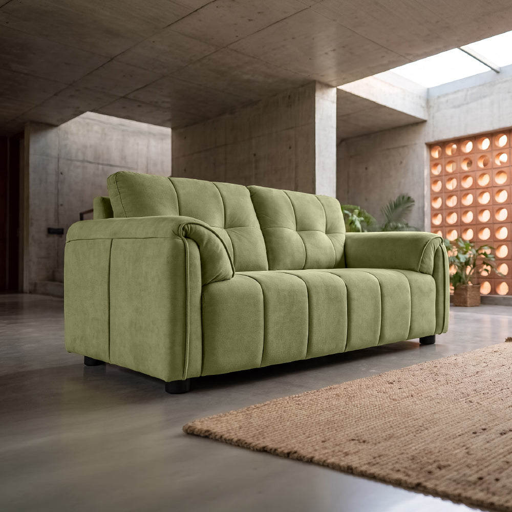 cocoon-olive-green-fabric-3-seater-sofa