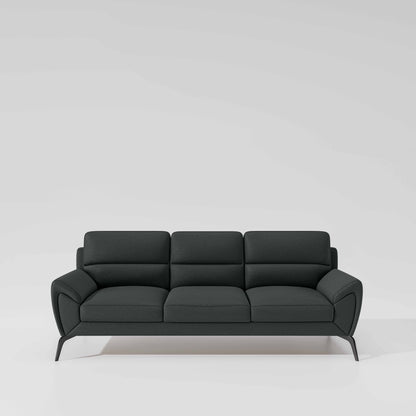 Octave 3 Seater Suede Fabric - Steel grey