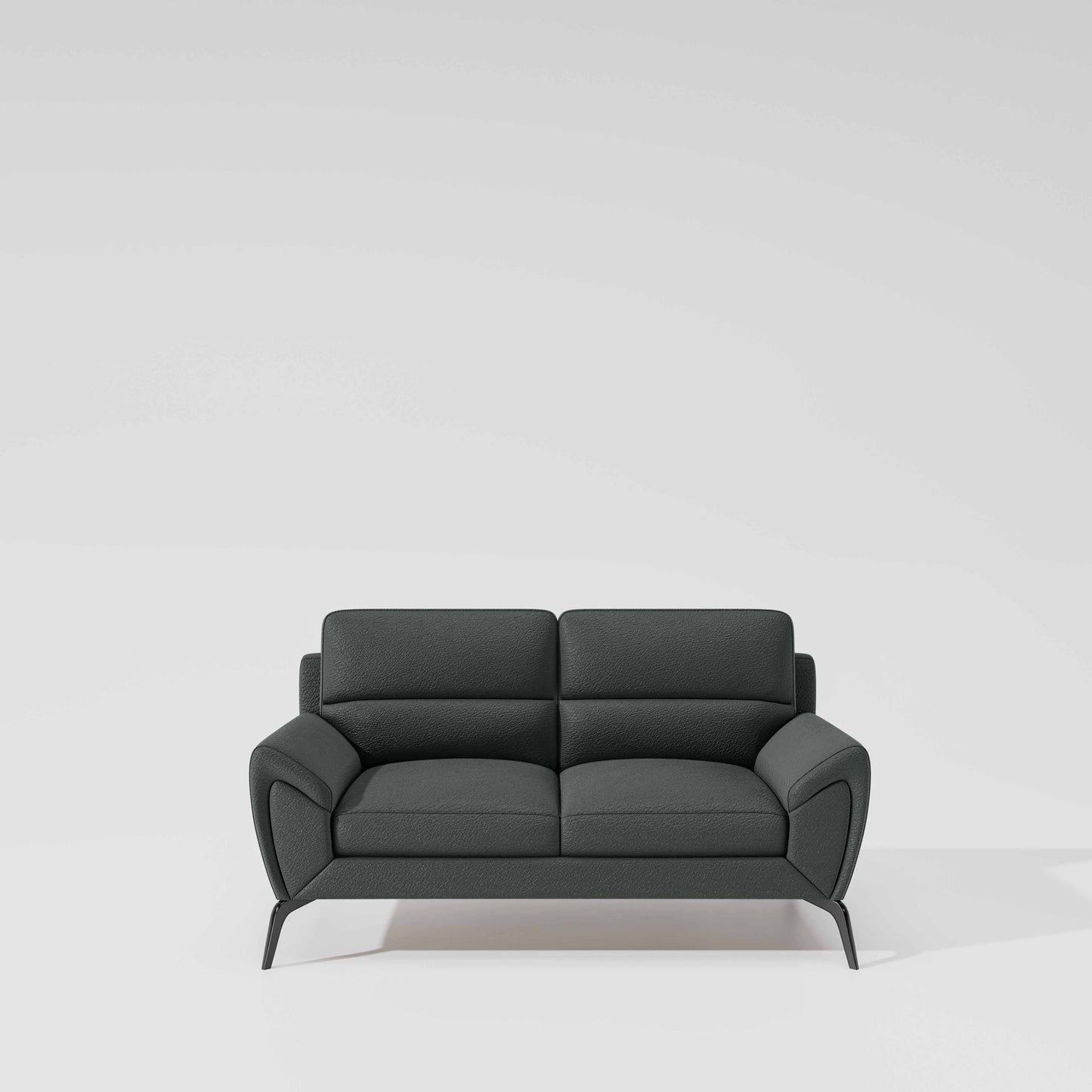 Octave 2 Seater Suede Fabric - Steel grey