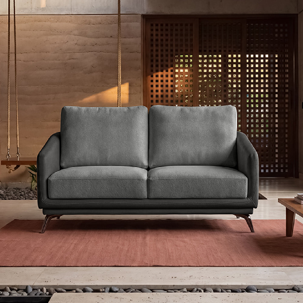 cove-brushed-nickel-grey-leatherette-pumice-stone-grey-fabric-2-seater-sofa