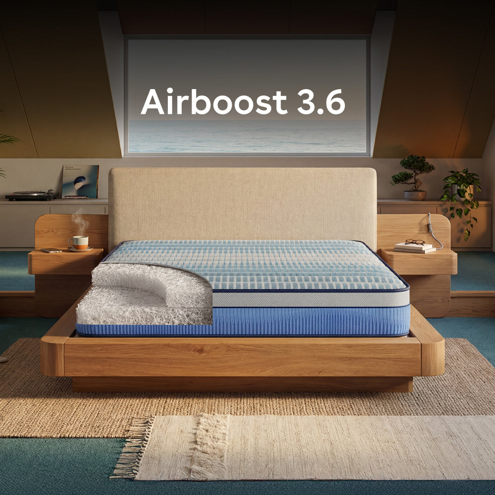 Duropedic Airboost 3.6 Mattress | 1 lakh+ adaptive fibres and ortho support