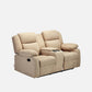 Avalon Twin Beige Fabric Recliner 2 Seater