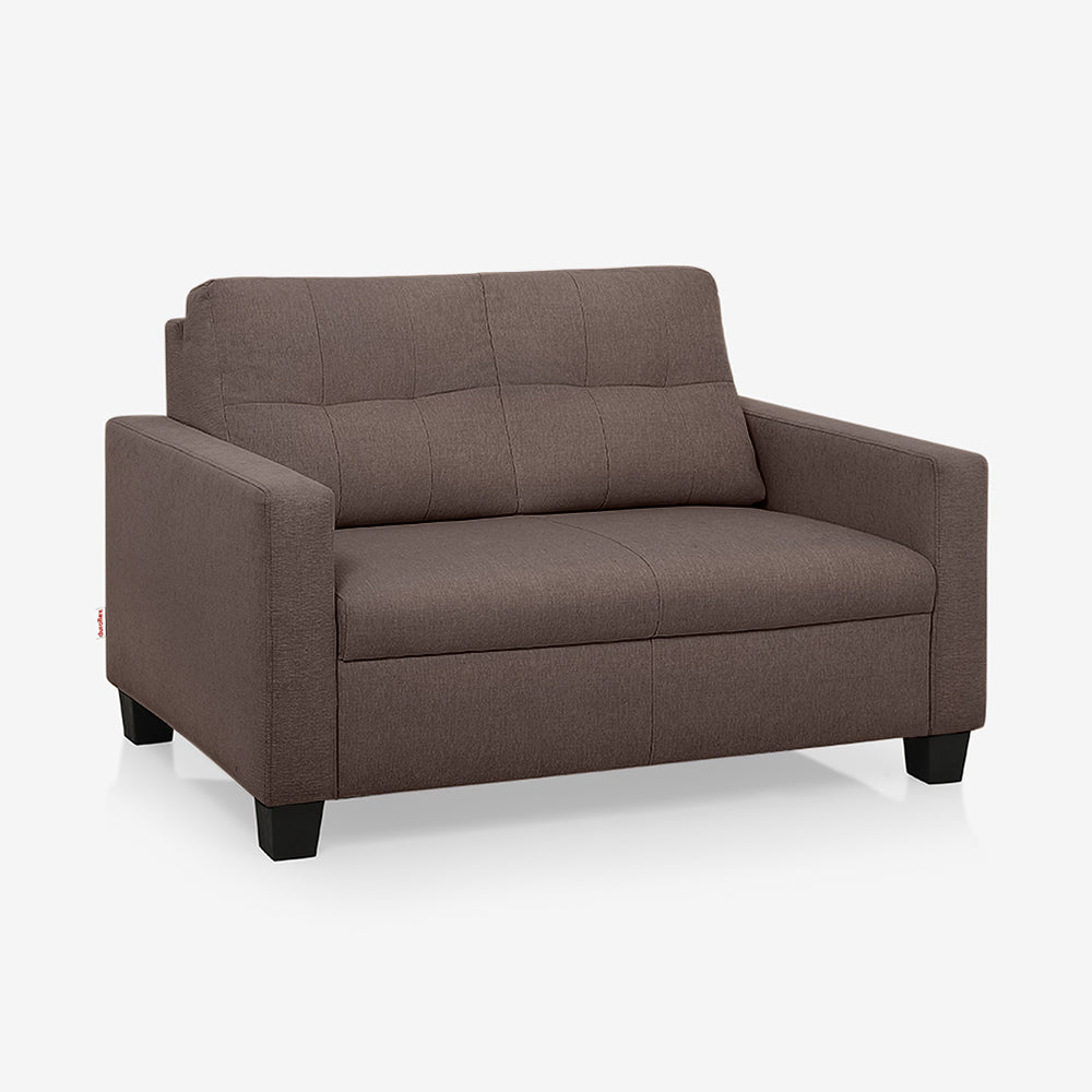 Ease Saddle Brown Fabric 2 Seater Sofa
