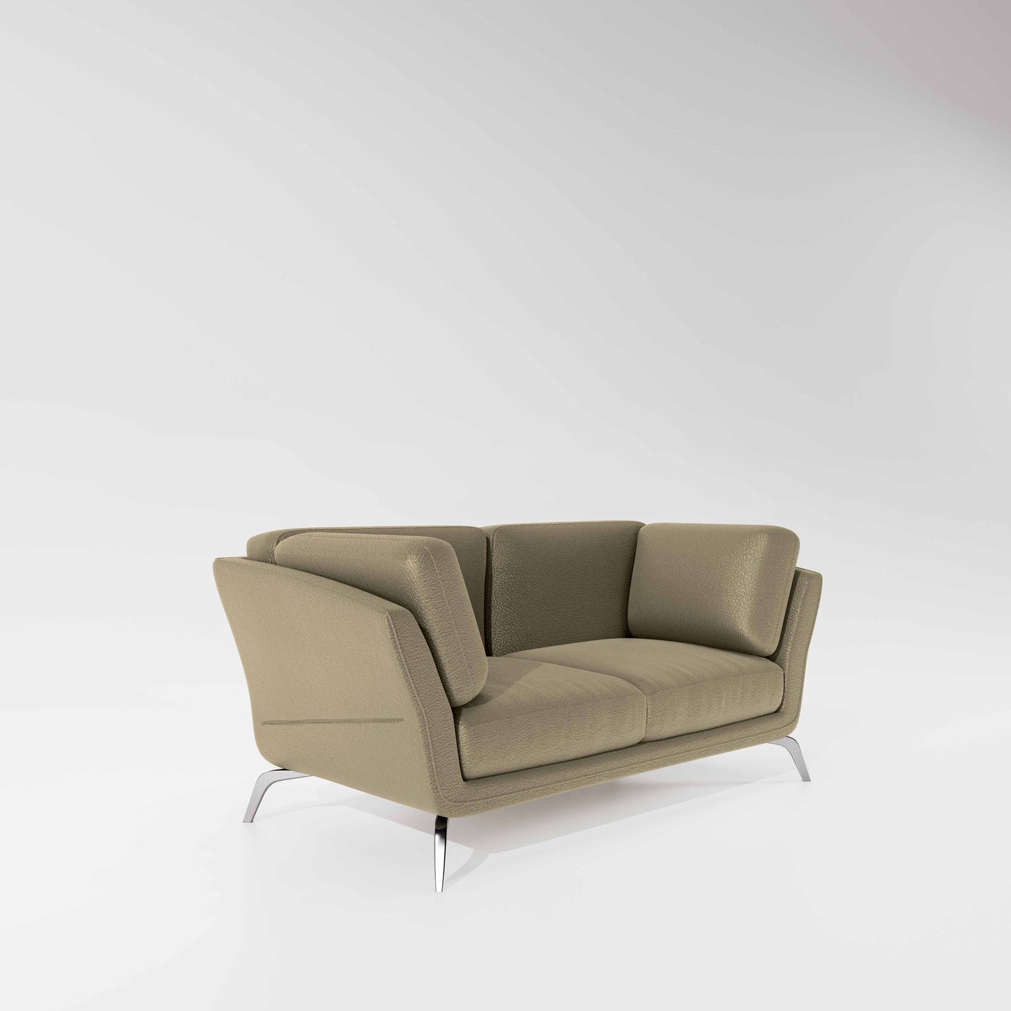 Symphony 2 Seater Suede fabric - Almond milk