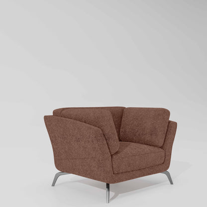 Symphony 1 Seater Boucle Fabric - Dusty Rose