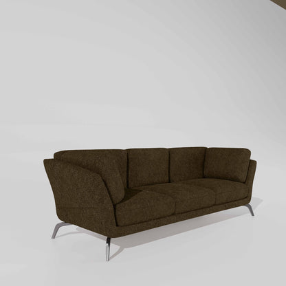Symphony 3 Seater Boucle Fabric - Sepia