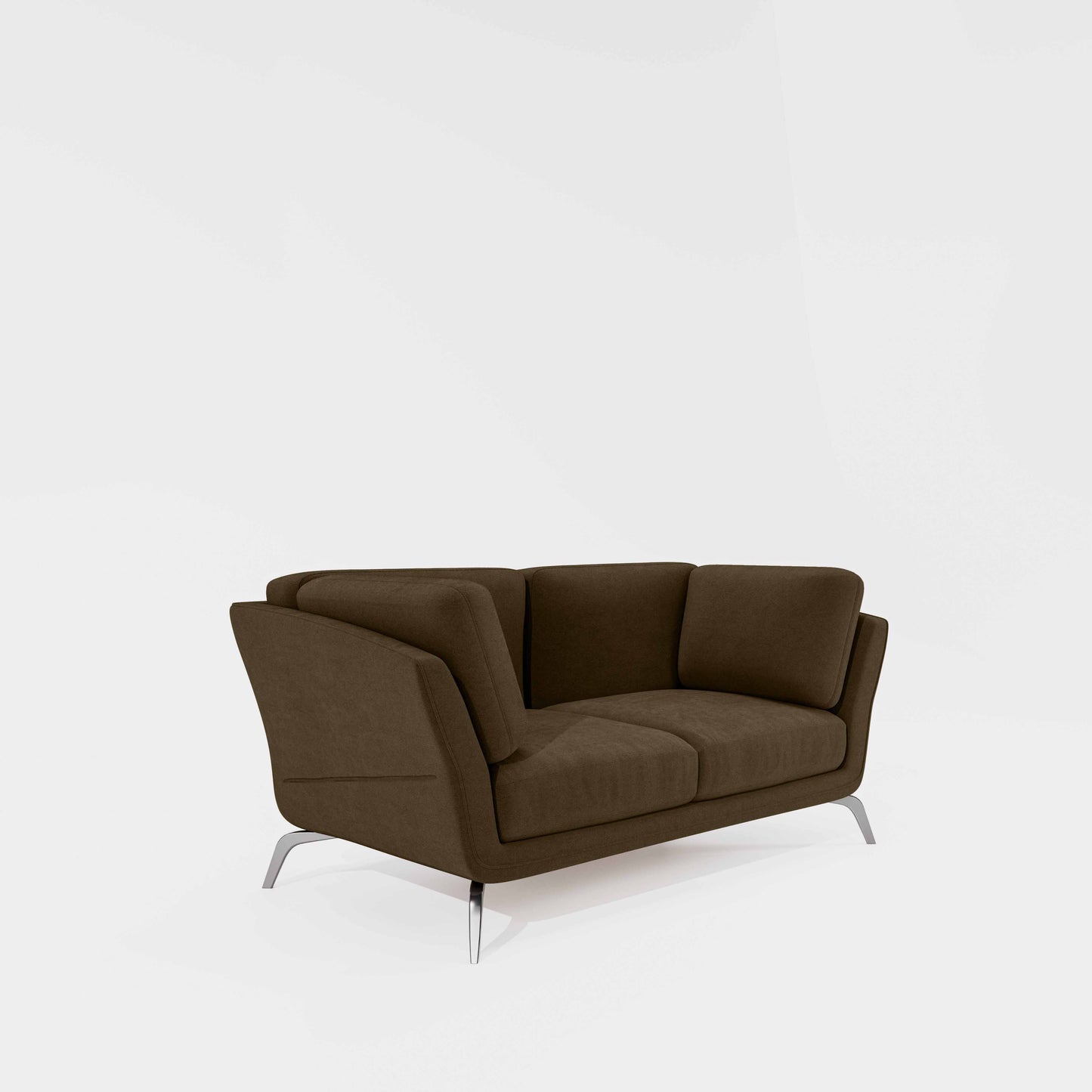 Symphony 2 Seater Water & Stain Repellent Fabric - Dark earth