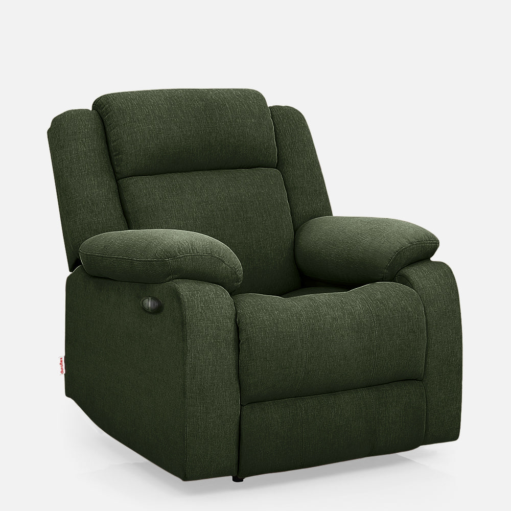Avalon Motorized Electric Powered Sap Green Fabric Recliner