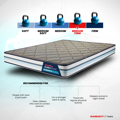 Strength 6 - Memory Foam Coir Orthopedic Mattress